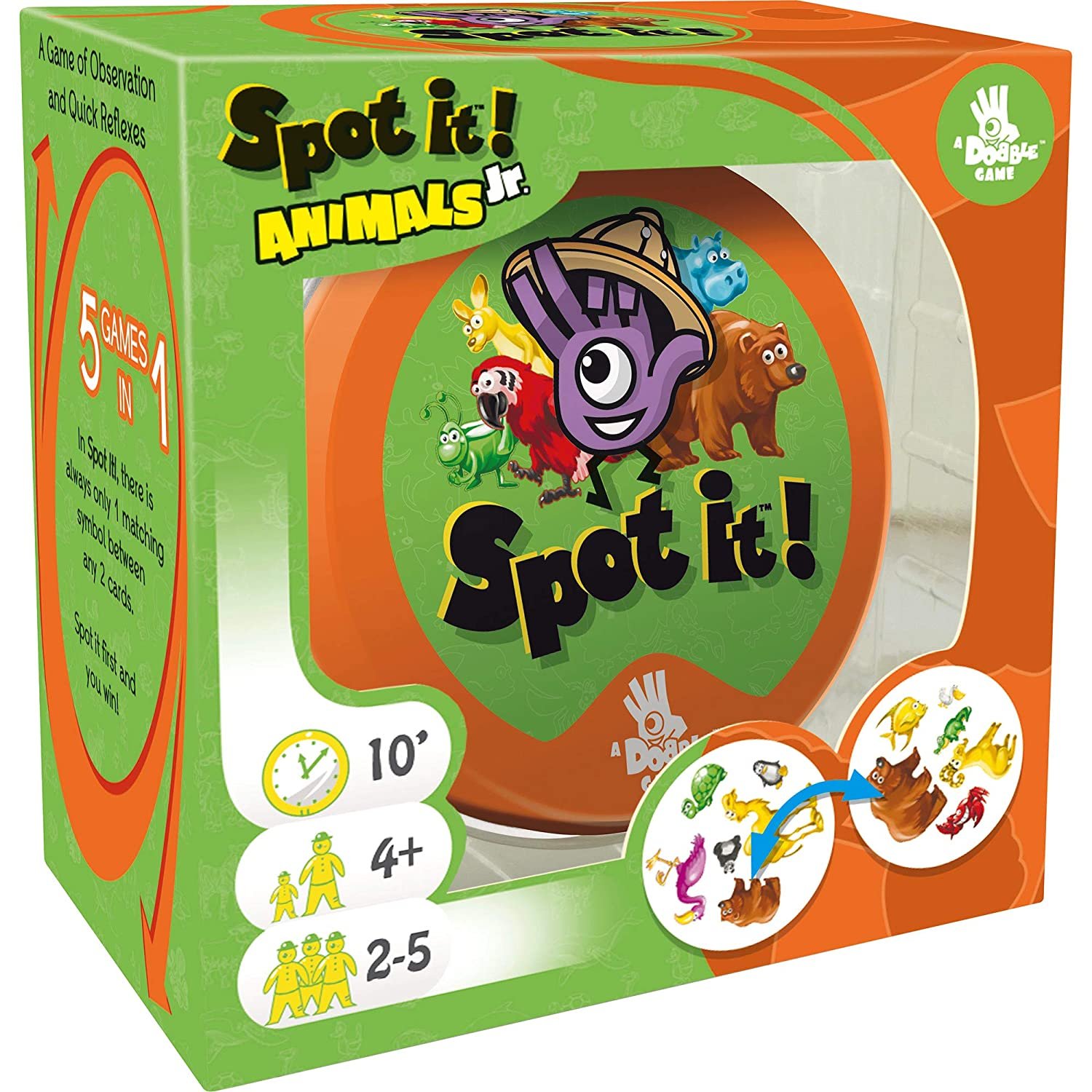 Blue Orange Games Spot It Junior Animals