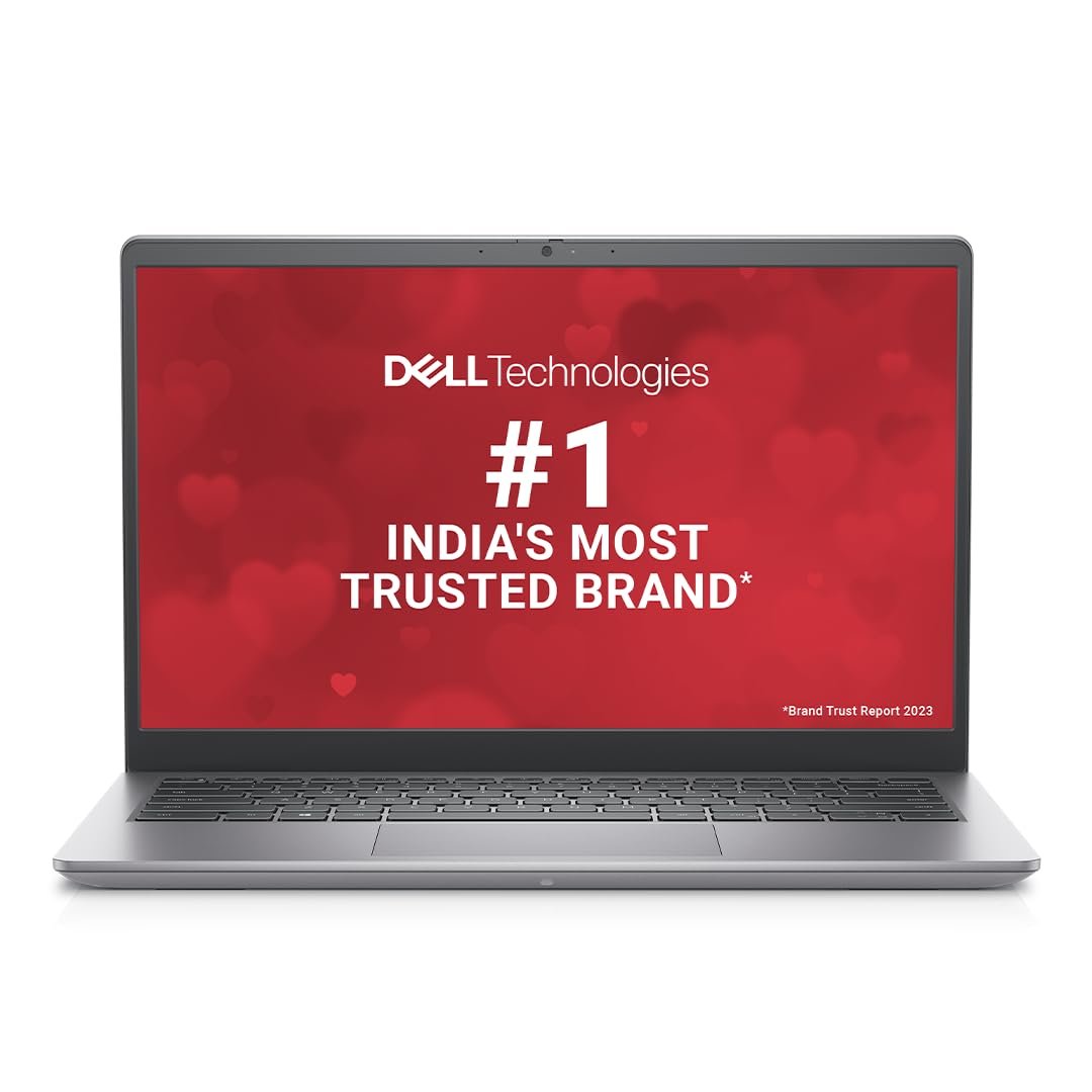 Dell 14 Laptop, 12th Gen Intel Core i3-1215U Processor/8GB/512GB SSD/Intel UHD Graphics/14.0"(35.56cm) FHD/Windows 11 + MSO'21/15 Month McAfee/Spill-Resistant Keyboard/Grey/Thin & Light 1.48kg
