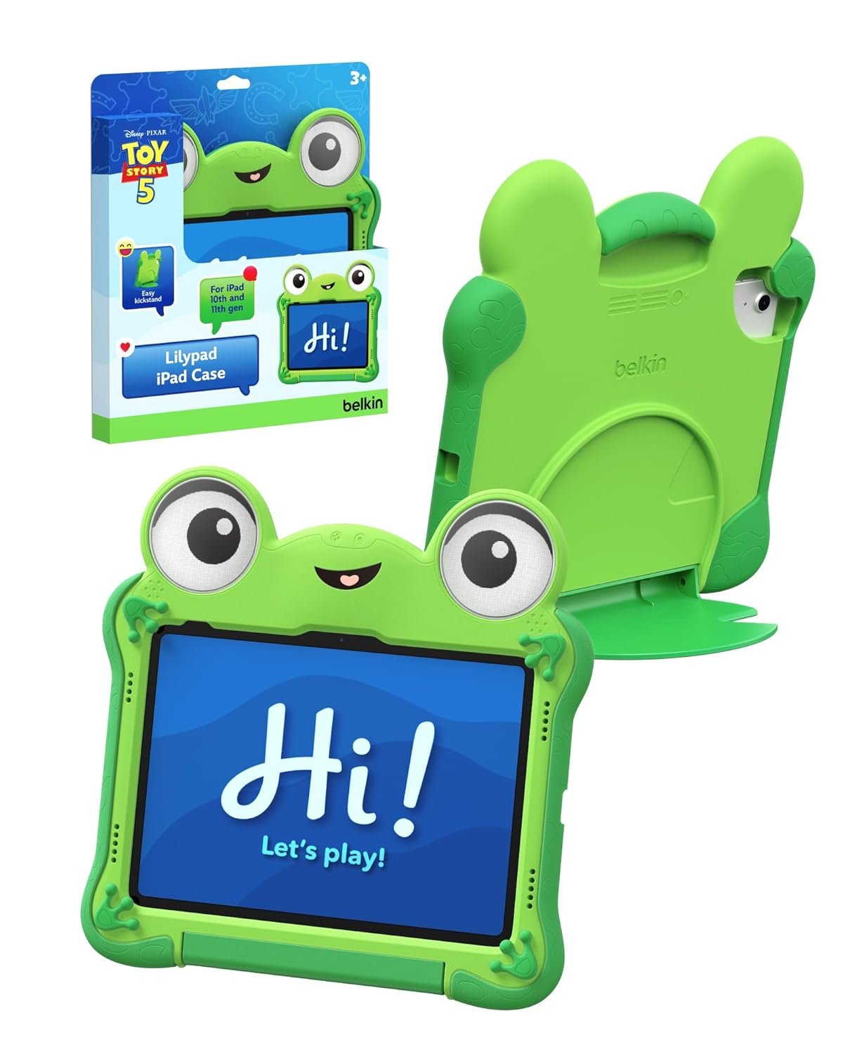 Disney Pixar iPad Toy Story 5 Lilypad Cover by Belkin for iPad A16 11th Generation 11", 10th Gen 10.9" & 2 Years Warranty