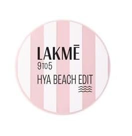 Lakme 9to5 Hya Matte, Beach Edit Cushion Foundation, C 280-Cool Tan, Matte Finish, Buildable Coverage, SPF 40, 12 gm