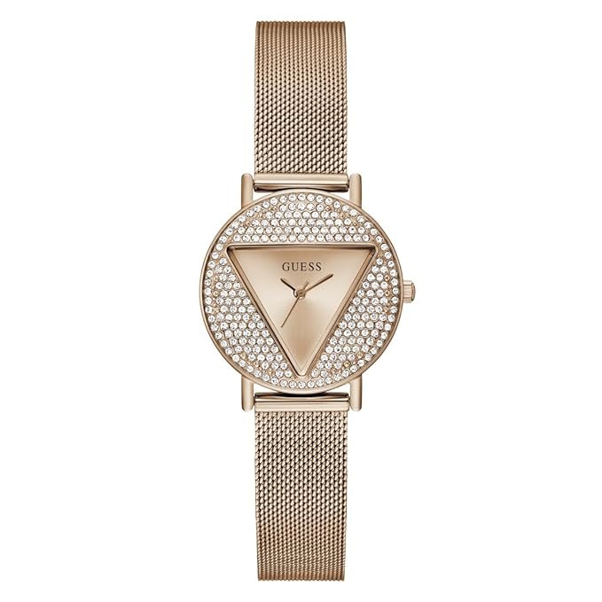 Guess Stainless Steel Analog Rose Gold Dial Women's Watch-Gw0671L3, Band Color-Rose Gold